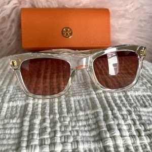 Tory Burch Clear Frame Sunglasses